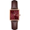Rosefield Orologio da donna in pelle marrone Boxy XS 24mm