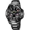 Festina Orologio Intelligente Uomo Ibrido Connected in Acciaio Inossidabile 316L Nero - Analogico - Impermeabile 10 ATM F20648/1 - Controllo Musica, Contapassi, Notifiche e Rifiuto Chiamate