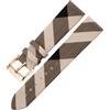 ROUREOX Cinturino in Pelle Fibbia ad Ardiglione in Acciaio Inossidabile, Bracciale di Ricambio Orologio per Burberry BU1938 BU9109 BU9107 BU9014 BU9111-Bianco Riso+Oro Rosa 20mm