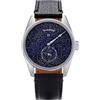 Seestern Sugess S451 Aventurine Regulator Automatico Acciaio Pelle Blu Orologio Uomo