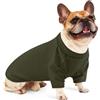 Hjumarayan Pullover Leggero Per Cani In Maglia A Costine, T-Shirt Tipo Maglioncino Per Uso Quotidiano, Abbigliamento Confortevole Per Bulldog Francese E Beagle, Ideale Per Casa E Passeggiate, Verde Muschio L