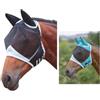 Shires Maschera anti-mosche, marca Shires, a rete e maglia fine, con para orecchie, Black