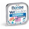 Generico Monge VetSolution Dermatosis Monoprotein Pork, Alimento Veterinario per Cani Adulti, Grain Free con Aloe Vera, 12 vaschette da 150 g l'uno