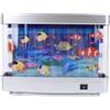 Hyuduo Acquario Artificiale con Pesci in Movimento Luce Notturna USB LED Serbatoio 30x22,5x7cm ABS per Bambini Camere Letto Scrivania Ufficio Terapia Relax