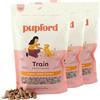 Pupford Dolcetti Liofilizzati Per Cani E Cuccioli, Pollo, 113 g, 3 Pezzi | Oltre 1400 Bocconcini A Due Ingredienti, Pollo, 113 g Per Confezione, Confezione Da 3, Poche Calorie