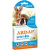 ARDAP Spot On - Protezione Contro zecche, Acari e pulci per Piccoli Animali Domestici (Conigli, porcellini d'India, ECC.) da 1 a 4 kg - Principio Attivo Naturale - Fino a 12 Settimane di Protezione