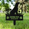 AGEUIRPOD Targa Commemorativa Personalizzata in Metallo per Animali Domestici con Testo/ Nome/Data, Commemorativo per Cani Defunti, Lapide Personalizzata per Cane Gatto, Giardino DecorazioneTombale Animali