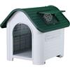 Megashopitalia Cuccia per Cane Casa per Cani per Uso Interno ed Esterno con Finestra Apribile (M)