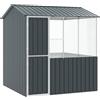 vidaXL Gabbia per Uccelli Antracite 215 x 209 x 230 cm Acciaio zincato, Giardino e Terrazza, Ampia Voliera Rettangolare, Moderna, Resistente, Spaziosa per Uccelli, Antacite
