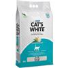 Cat's White Lettiera Agglomerante al Profumo di Marsiglia per Gatti Lettiera Cattura Odore per Gatti e Gattini 10L