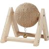 ＡＷＨＡＯ Coniglio Scratch Toy Ball Coniglio Scratching Ball Protezione per Mobili Stabile Portatile Scratcher Con Palla per Piccoli Animali Di, Giocattoli Da Masticare per Conigli