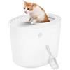 Iris Ohyama Lettiera per Gatti, Fino a 7kg, 1 Pala, Bianco, Ingresso Top, Cat Litter Trey, Chiuso, Per Gattini, Lato alto, Con cappuccio, Grande, Senza BPA, Profondo, Facile da pulire, PUNT-530