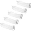 vhbw 5X Calza filtrante Universale Compatibile con acquari, Piscine, Skimmer - Sacchetto filtrante, Nylon, 18 x 81 cm, 100 Micron, Bianco