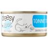 Adoc Naturally Premium, Alimento Umido Complementare per Gatti, Filetti di Tonnetto, 24 Lattine da 85 g, in Gelatina, Senza Conservanti e Coloranti