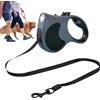 WJnflQN Guinzaglio Per Cani Con Luce Led Guinzaglio Per Cani Allungabile Guinzaglio Con Impugnatura Per Cani Taglia Grande Corda Da Trazione Per Cani Adatto Per Cani Grandi E Forti 5m