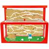AntHouse - Formicaio Naturale di Sabbia 3D Rosso | Kit L (Sandwich + Cassa di Foraggiamento) | Formiche Incluse con Regina
