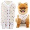 SMALLLEE_LUCKY_STORE Tuta per il recupero chirurgico del cane, per cani e gatti, con collare a cono, alternativa a ferite addominali, bendaggi sterilizzanti, tutina anti-leccare per animali domestici,