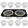 Générique Lizard Water Bowl, Gecko Feeder Dish, Detachable Reptile Food and Water Cup, 4,53 x 2,36 in Space Saving Tank Accessory, Crested Feeding Solution for Geckos and Small Rettili