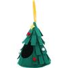 DOITOOL Casa per Uccelli Forma di Albero di Natale in Feltro Nido Appeso per Pappagalli e Piccoli Animali Rifugio Caldo e Decorativo per Gabbie di Cocorite Porcellini Ricci