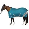 Horses, Coperta Antimosche Traspirante, Modello Nemesis, Scherma dai Raggi Solari, Rete Fitta in Tessuto Mesh, Contro Mosche ed Insetti (155 cm, Azzurro)