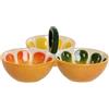 AlexandreHouse BOL SET 3 GRES 23X23X11 LIMON AMARILLO