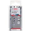 Bosch Accessories 2608577212 HSS PointTeQ (4,4 x 47 x 80 mm) - Set da 10 Pezzi di Punte Elicoidali per Trapano per Metallo, Acciaio, Fusione o Plastica, Grigio (Argento), Ø 4.4 mm