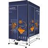 SOVORM Stendibiancheria elettrico da 1500 W, asciugatrice elettrica ad alta efficienza energetica, 2 strati di armadio per asciugatura vestiti riscaldato con timer regolabile, basso rumore e purificazione da