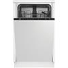 Beko BDIS16030 - Lavastoviglie da Incasso 45 cm, Slim, 10 Coperti, a Scomparsa Totale, Classe energetica D