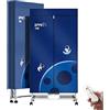 SOVORM Stendibiancheria Elettrico Portatile Asciugatrice 1000W Pieghevole Stendibiancheria Riscaldata, Armadio Asciugatrici a 2 Strati con Telecomando, Timer 180 Minuti, Carico 33 libbre, 1000W,