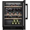 Siemens KU21WAHG0 iQ500 - Frigorifero per vino, 82 x 60 cm, 44 bottiglie, temperatura: 5-20 °C, due zone di temperatura controllate separatamente, 120 l