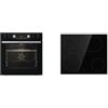 Gorenje Black Set 4 Set di elettrodomestici da Cucina Ceramica Forno Elettrico