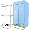 SweAtz Stendibiancheria Elettrico Pieghevole Stendibiancheria Rack, 1000w Ad Alta Efficienza Energetica, Grande Capacità 15kg Timer Asciugatrice Armadio per Asciugatura Vestiti