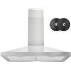 FIREGAS - Cappa aspirante da 76,2 cm con convertibili canalizzati/senza condotti, cappa da cucina stile camino in acciaio inox 450 CFM, cappa di ventilazione con ventola a 3