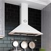 Gurari Cappa Aspirante a Parete 90 cm da Cucina GCH C 046 WH Bianco ✦ Classe Energetica B ✦ 1000m³/h ✦ Modalità Aria Esterna e Ricircolo ✦ Bianco Laccato