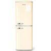 DMDK DKC3 Frigorifero-Congelatore Combinato, 244 Litri, Colore Crema Retrò, 181x55x57,50 cm, 39 dB