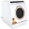 ACNAO Lavastoviglie da appoggio, lavastoviglie portatile da 900 W con serbatoio dell'acqua integrato da 7 l/6,35 qt, 5 programmi Spray superiore a 6 fori più funzione di risciacquo a spruzzo inferiore a 11