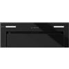 GLOBALO Cappa da incasso collegabile al piano induzione H2H, touch control, telecomando, display LED, 3 gamme di velocità, vetro temperato, acciaio verniciato, Gingero 80.2 H2H Black