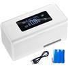 Generic Mini frigorifero portatile per insulina, mini frigorifero portatile con display a LED, 2-8 °C, frigorifero per medicinali, frigorifero per auto, grande spazio, batteria al litio da 10200 mAh