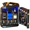 YZHYYDS Whiskey Bar Portatile, Mini Mobiletto Porta Bevande Personalizzato, Whiskey Bar con Tanica, Grande Capacità 20L e Struttura Resistente, Design Elegante e Elegante, Ideale come Regalo per Amici e Famil