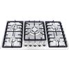 FUNYSF Piano cottura a gas da 34 pollici 5 fuochi in acciaio inox built-in piano cottura a gas per gas naturale/propano