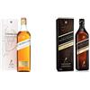 Johnnie Walker John Walker & Sons 200th Anniversary Celebratory Blend, Blended Scotch Whisky - 700 ml, Confezione regalo & Double Black Label, Blended Scotch Whisky - 700 ml