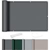 AXT SHADE Frangivisto Balcone Protezione 100x500cm HDPE Cache Vue Balcon Protection UV Opaque Résistant aux Contre Vent avec Trous et Serre Câbles pour Exterieur Terrasse-Antracite