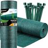 SPRINGOS Rete ombreggiante 1,5 x 50 m, 185 g/m², con 200 fascette