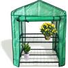 FISHTEC - Serra da Giardino - Serra Esterna - Mensola da Giardino 2 in 1 - Serra per Fiori, Piante, Coltivazione - Stoccaggio Giardino - Tela resistente armata - Montaggio Facile - 95 x 49 x 69cm