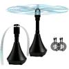 Beafaeur Repellente per Mosche, con USB C, Pieghevole Scaccia Mosche da Tavolo, Ventilatore Repellente Portatile, Fly Repellent Fan, Ventilatore Antizanzare Elettrico, per Esterno Cucina Ristoranti