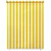 paramondo Tenda da Sole Verticale a Rullo per Esterno Avvolgibile Anti UV Protezione della Privacy Impermeabile Resistente, 120 x 240 cm [LXA] Giallo-Bianco