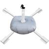 VIRELLO Supporto per ombrellone resistente, base pieghevole in metallo con sacca d'acqua da 10 kg, per giardino, patio, spiaggia, supporto regolabile per ombrellone da 22-32 mm