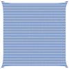 vidaXL Telo Ombra Blu e Bianco 5 x 5 m HDPE, Tenda da giardino e terrazzo, vela ombreggiante moderna, copertura traspirante, protezione UV, impermeabile