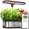 LETPOT LPH-SE Sistema di Coltivazione idroponica Giardino Interno, Argento, 12 Pods