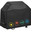 YOTOM Copertura impermeabile per barbecue, 147,3 cm, antistrappo e anti-UV, compatibile con griglie Weber, Char-Broil, Nexgrill e molto altro